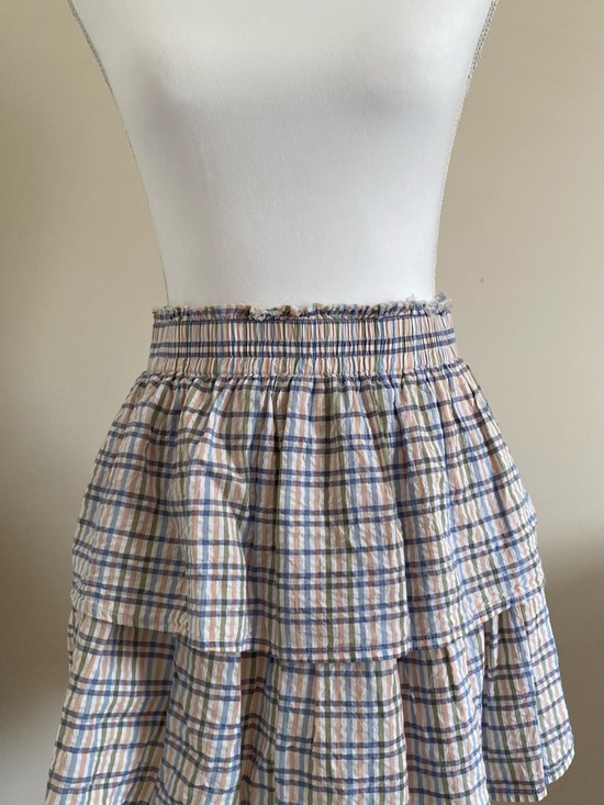 aerie Dresses & Skirts - Aerie Plaid  Skirt - Blue and Cream